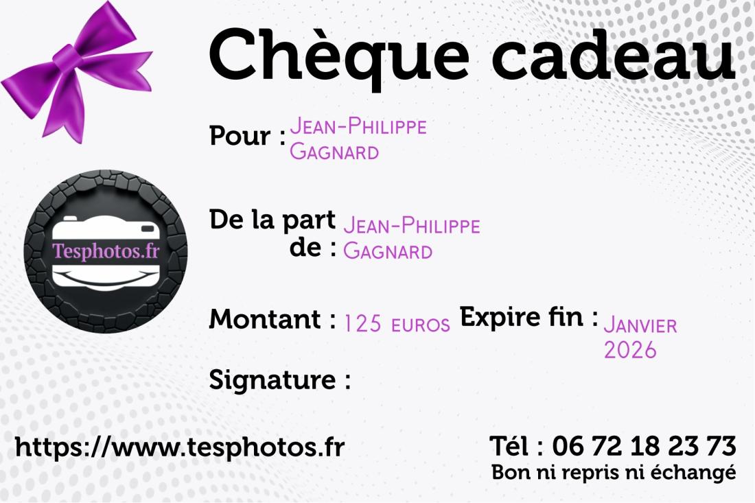 Bon cadeau de 125 euros*